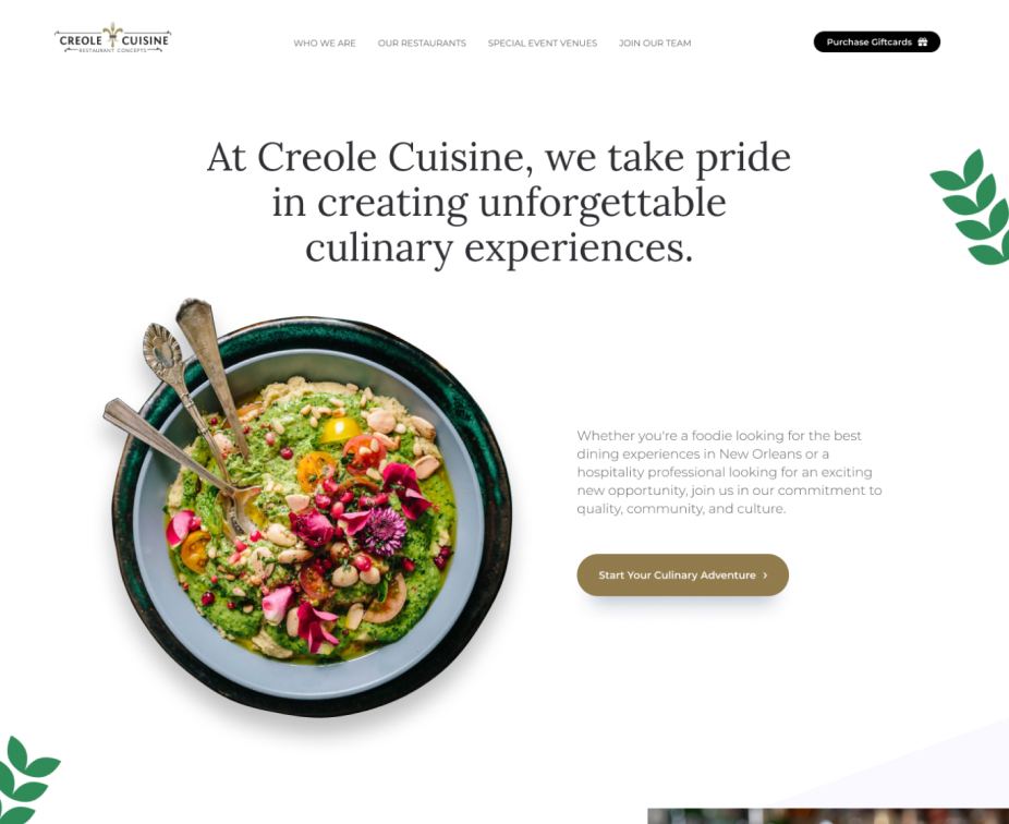 Creole Cuisine Screenshot