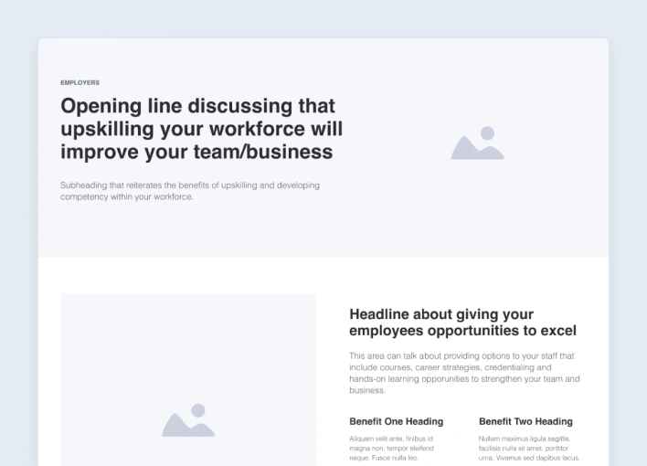 ILI Employer Wireframe