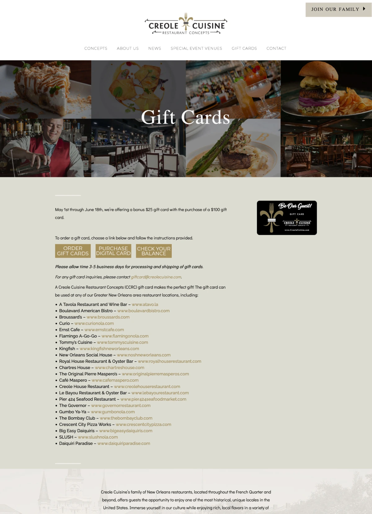 Original Site - Gift Cards